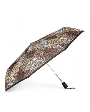 PARAGUAS PLEGABLE KAOS MINI STAMP MARRÓN