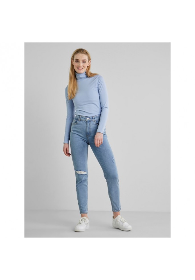 JEANS MOM FIT TIRO ALTO | PIECES