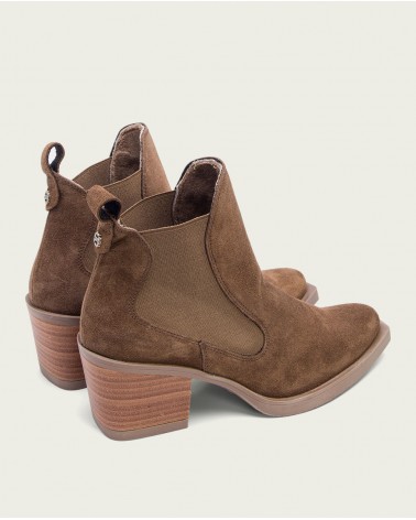 BOTIN COWBOY ELASTICOS LATERALES PIEL SERRAJE | PORRONET