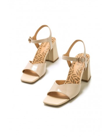 SANDALIA KARLA TACON CUADRADO | MUSTANG