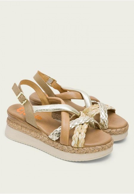 SANDALIA PIEL TRENZA |...