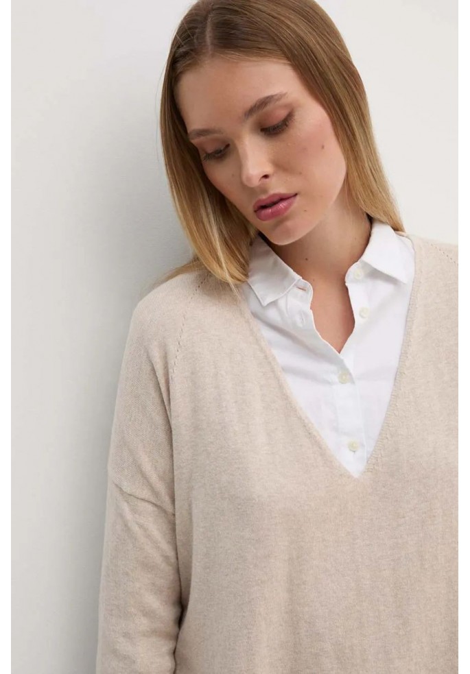 JERSEY ISELA V-NECK | PEPE JEANS