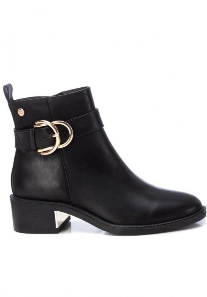 BOTIN PLANO CON HEBILLA DORADA DE...