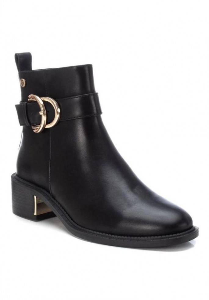 BOTIN PLANO CON HEBILLA DORADA DE...