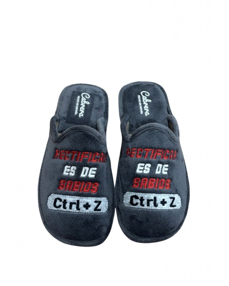 PANTUFLA RECTIFICAR ES DE SABIOS | CABRERA