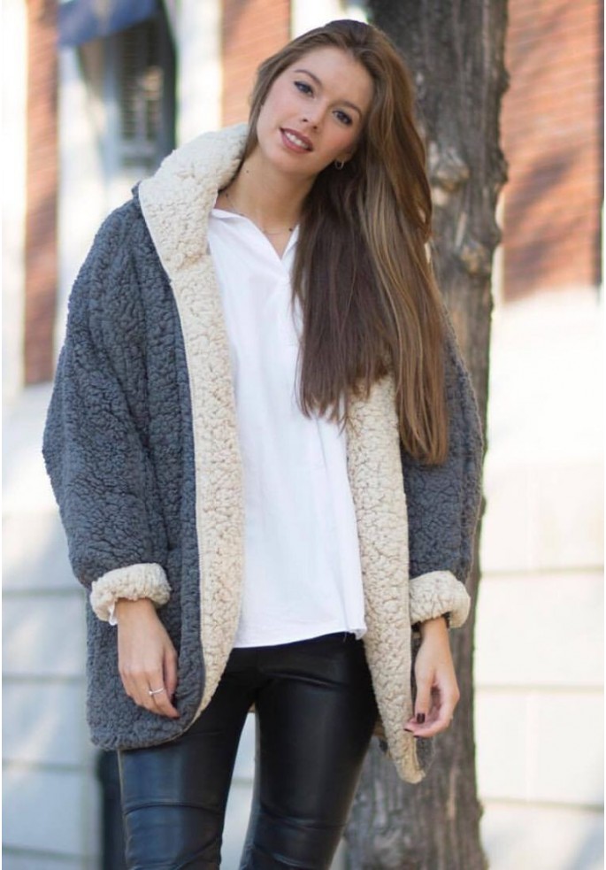 ABRIGO BORREGUITO  REVERSIBLE | BOTTINA