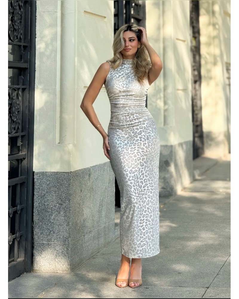 VESTIDO BRILLO LEOPARDO | BOTTINA