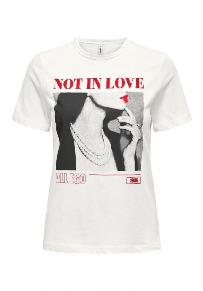 CAMISETA NOT IN LOVE | ONLY