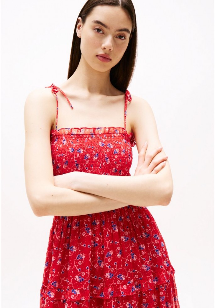 VESTIDO CHIFFON MAXI | TOMMY HILFIGER