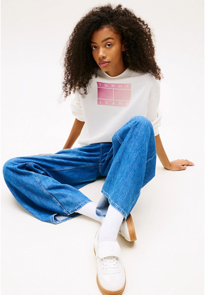 SUDADERA GRADIENT FLAG CREW | TOMMY...