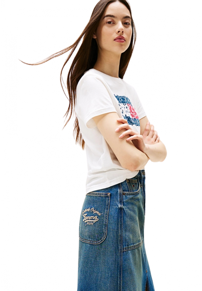 FALDA CLAIRE MIDI | TOMMY HILFIGER