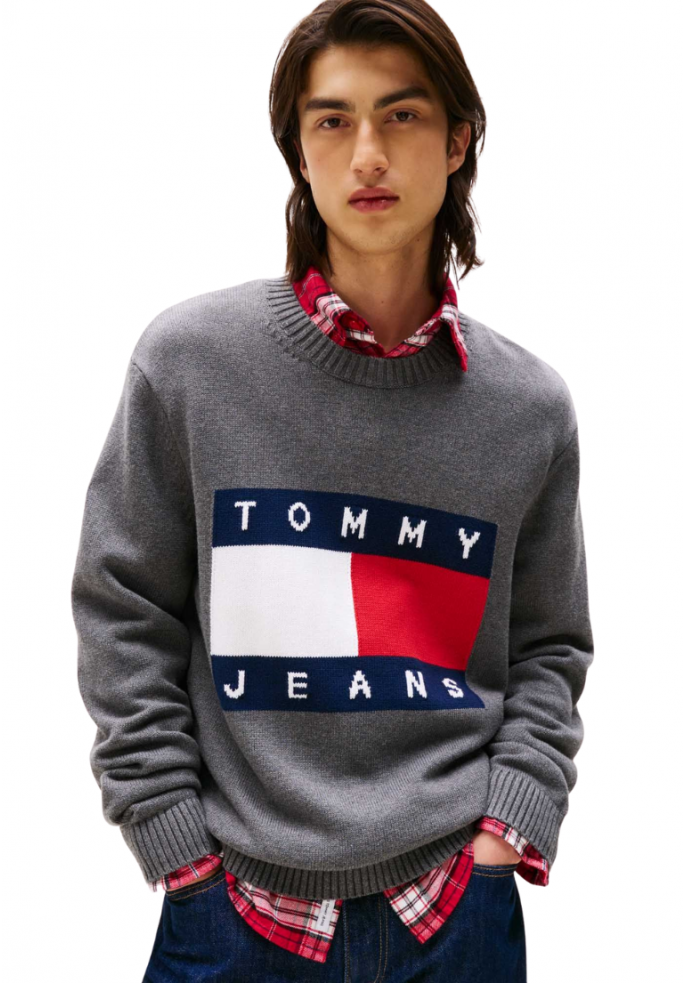 JERSEY REG MELANGE FLAG | TOMMY HILFIGER