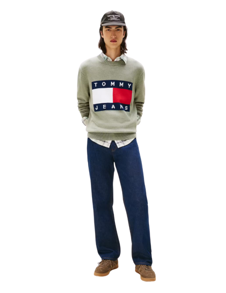 JERSEY REG MELANGE FLAG | TOMMY HILFIGER