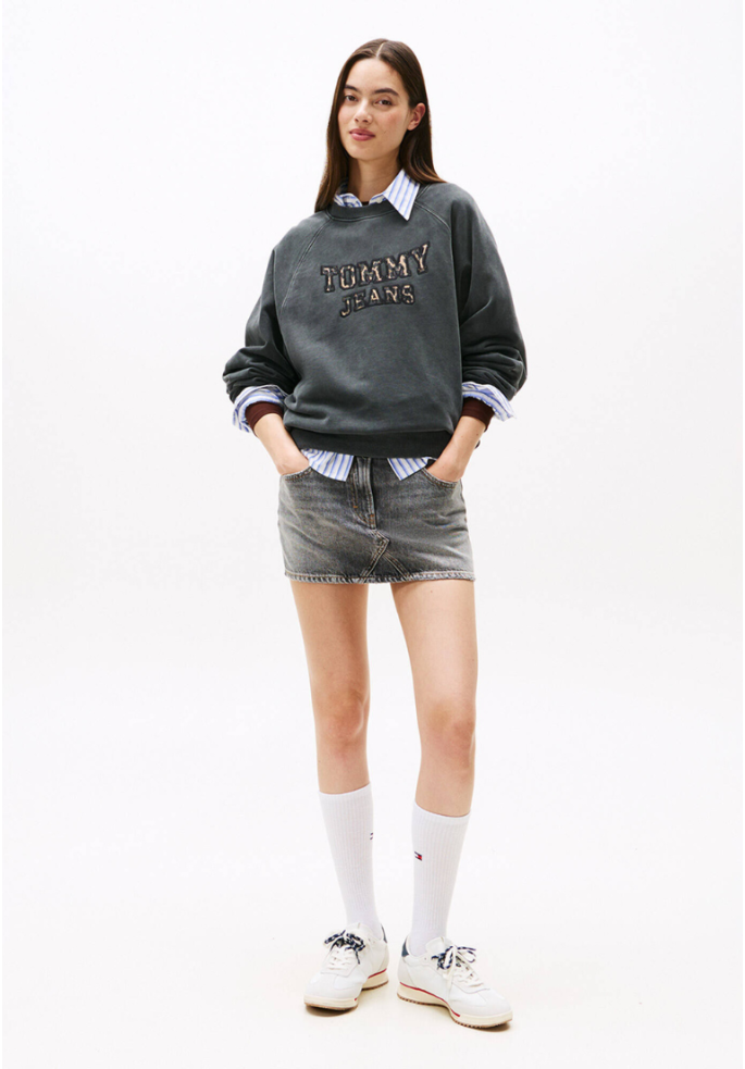 SUDADERA LEOPARD VARSITY CREW | TOMMY...